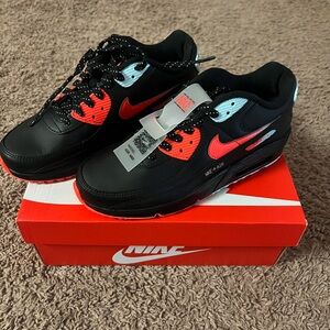 Nike Air Max Black and Red Sneakers
